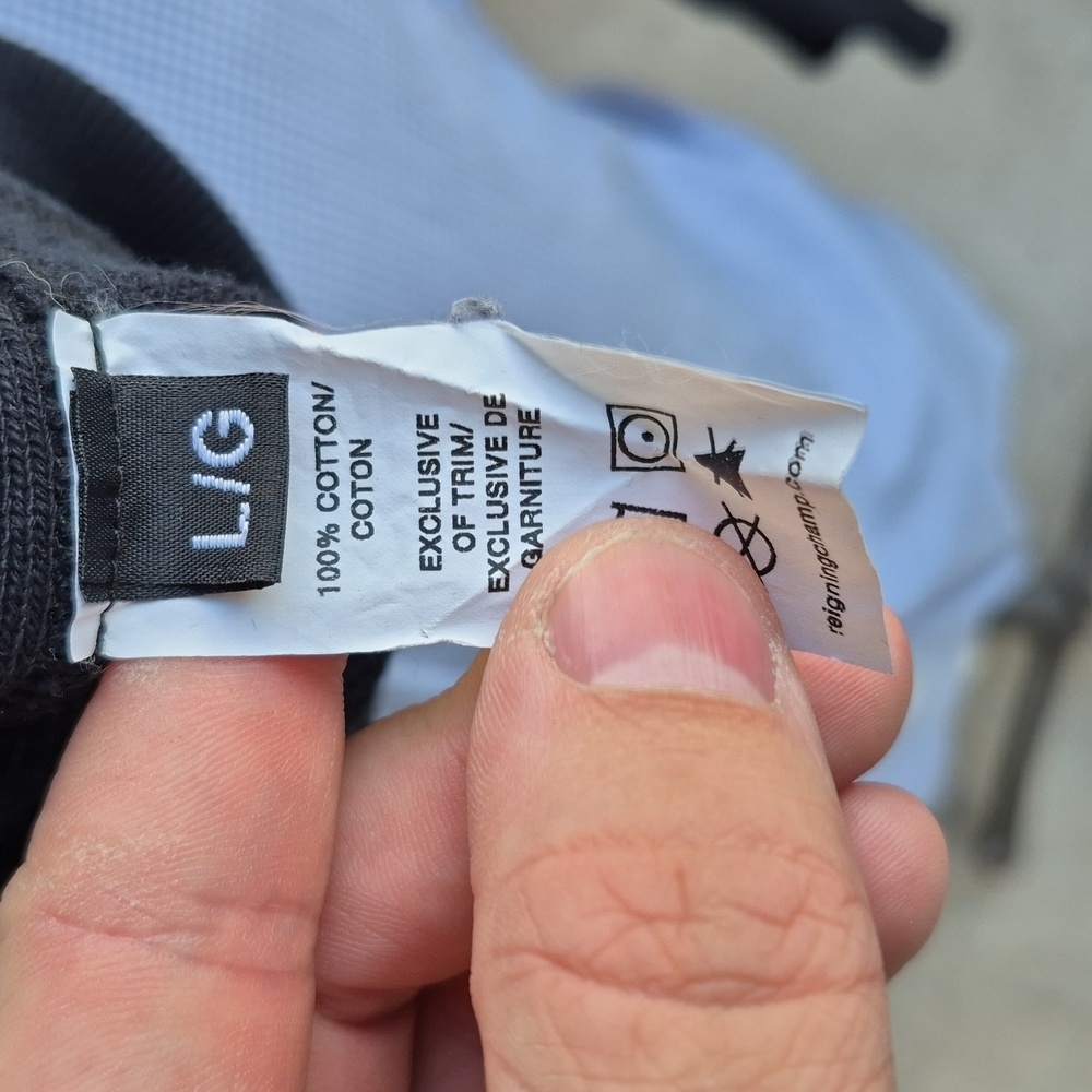 Reigning Champ Canada Solid Black Embroidered Cot… - image 8